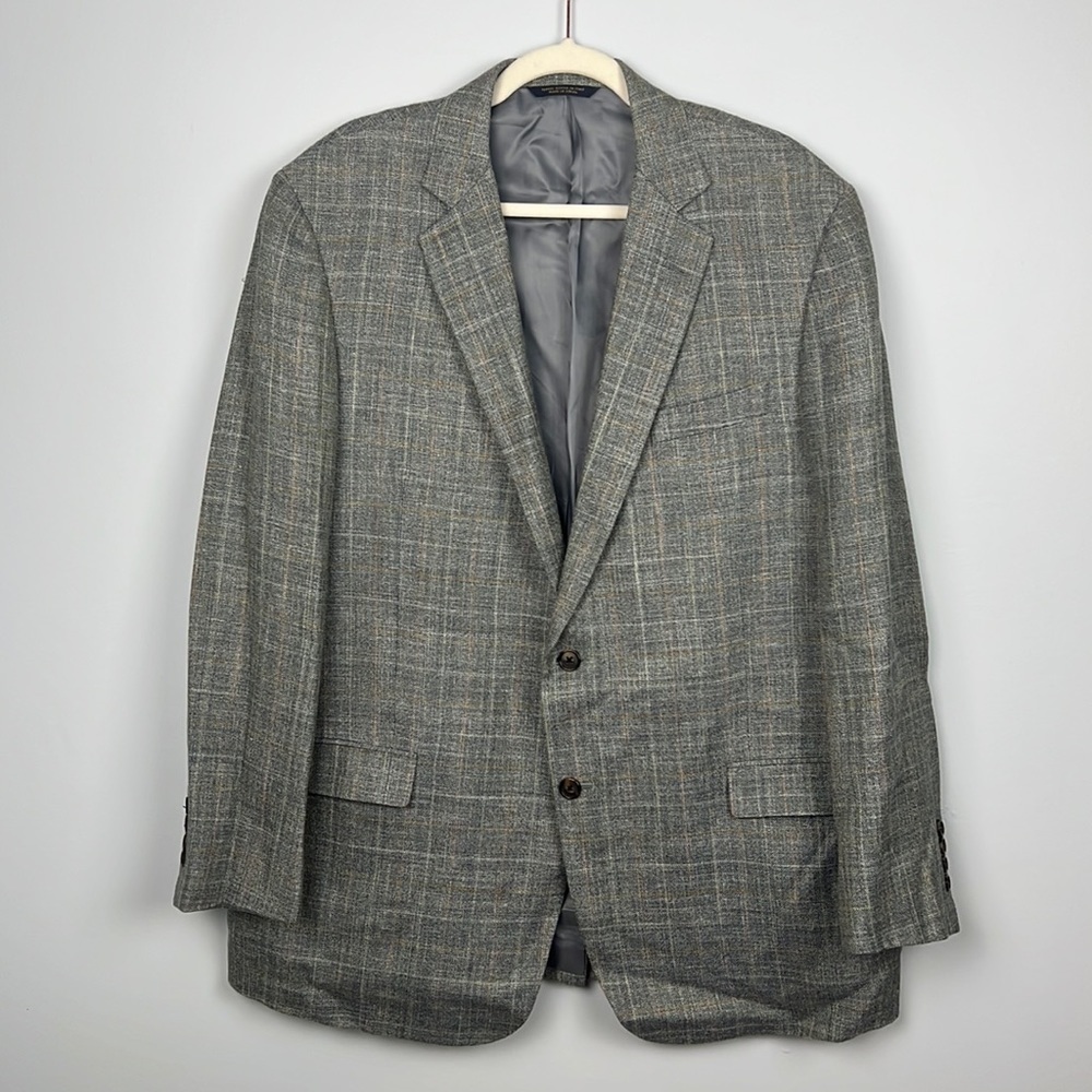 Brooks Brothers Fitzgerald E. Thomas silk, wool, linen blend men's suit jacket